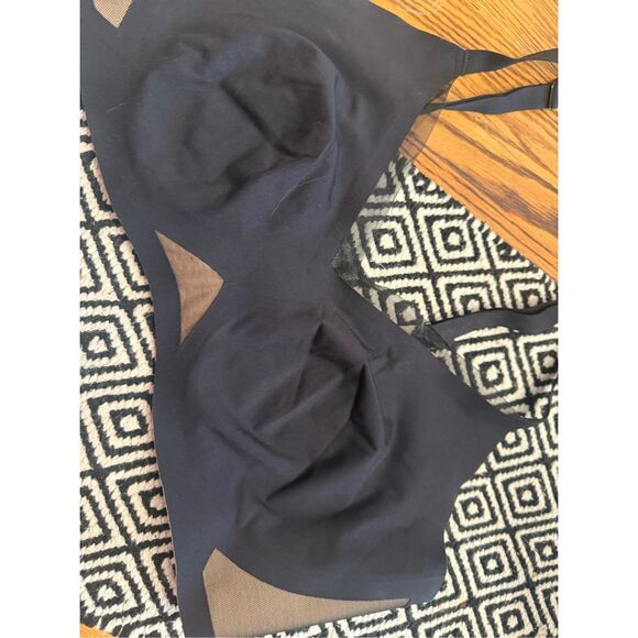 Honeylove Womens Black Mesh Convertible Strap CrossOver Wireless Bra Size XL - Picture 2 of 4